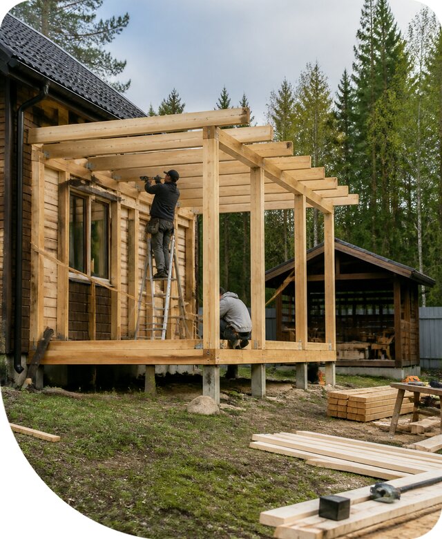 Строительство пристроек и построек на участке в Наро-Фоминске